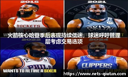 火箭核心哈登季后表现持续低迷，球迷呼吁管理层考虑交易选项